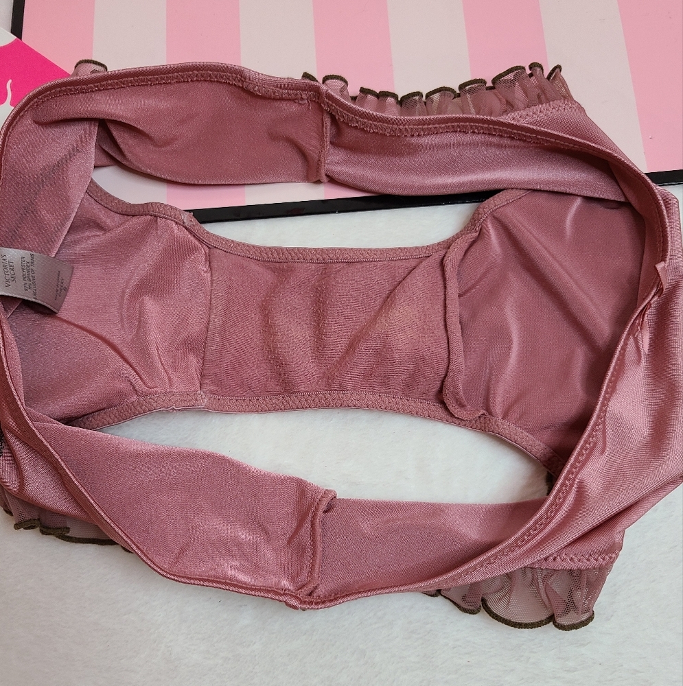 VTG VS Sexy Little Things Silky Satin Ruffle Cheeky Panty Size Sm - Picture 4 of 6